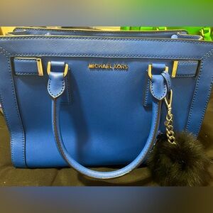 Blue Michael Kors purse